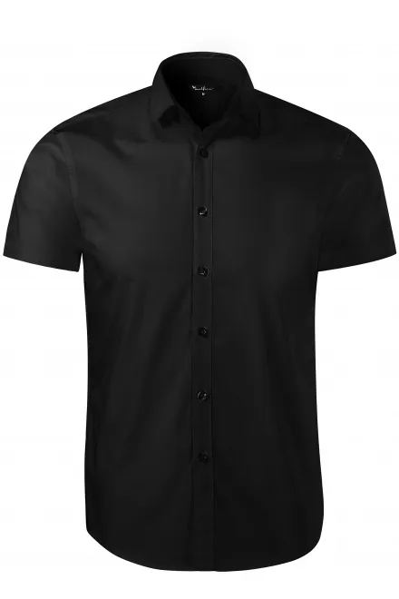 Herrenhemd Slim Fit - schwarz, S