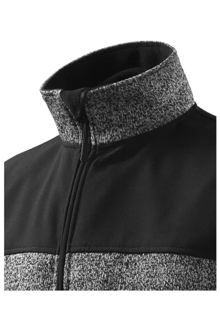 Herrenjacke für Freizeit - knit gray, S