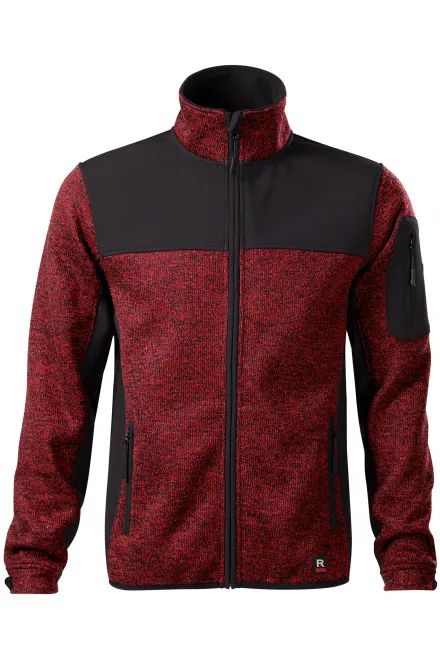 Herrenjacke für Freizeit - rot-schwarz, S