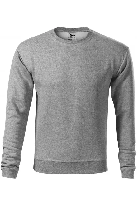 Herren/Kinder Sweatshirt ohne Kapuze - dunkelgrauer Marmor, 158 cm / 12 Jahre