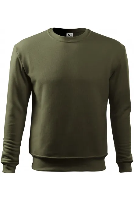Herren/Kinder Sweatshirt ohne Kapuze - military, 158 cm / 12 Jahre