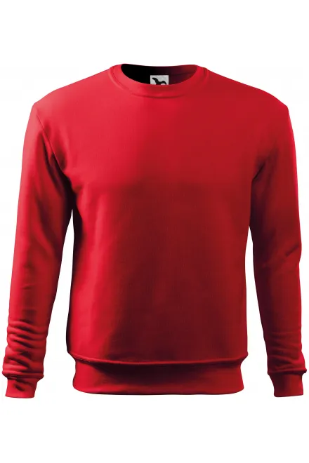 Herren/Kinder Sweatshirt ohne Kapuze - rot, 158 cm / 12 Jahre