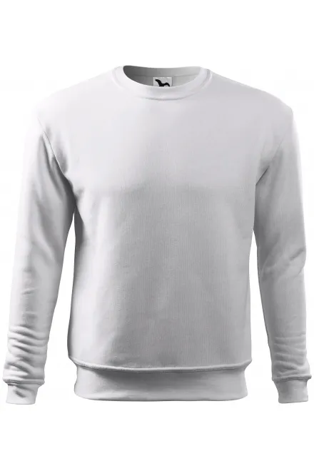 Herren/Kinder Sweatshirt ohne Kapuze - weiß, 158 cm / 12 Jahre
