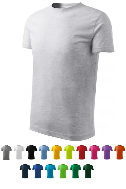 Barnens lätta T-shirt, ljusgrå marmor