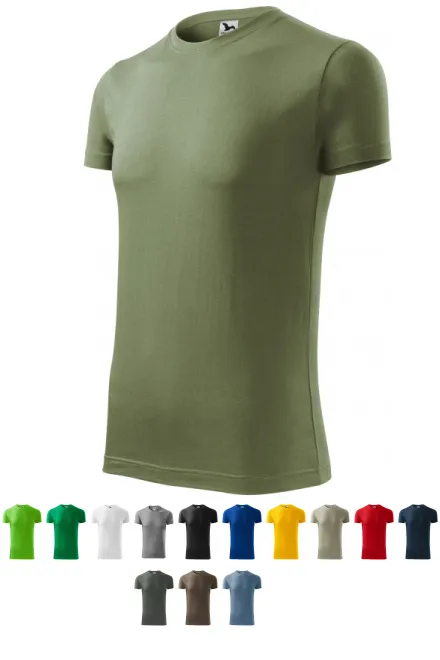 Camiseta de moda para hombre, caqui