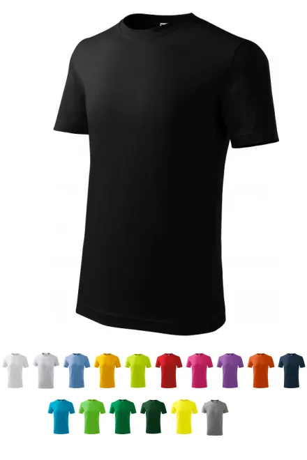 Camiseta ligera para niños, negro