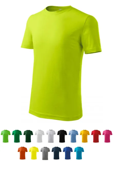 Camiseta ligera para niños, verde lima