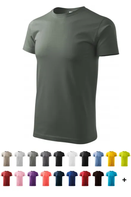 Camiseta simple para hombre, pizarra oscura