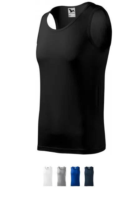 Camiseta sin mangas para hombre, negro
