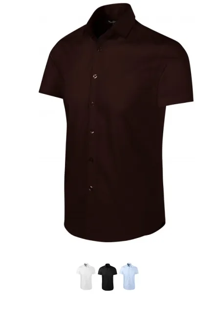 Chemise homme - Coupe ajustée, café
