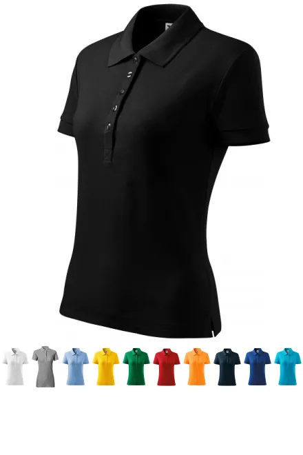 Dame poloshirt, sort
