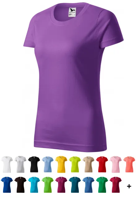 Damen einfaches T-Shirt, lila