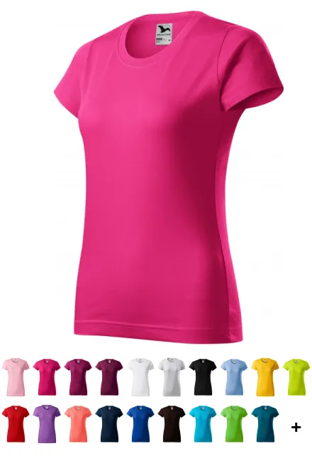 Damen einfaches T-Shirt, lila