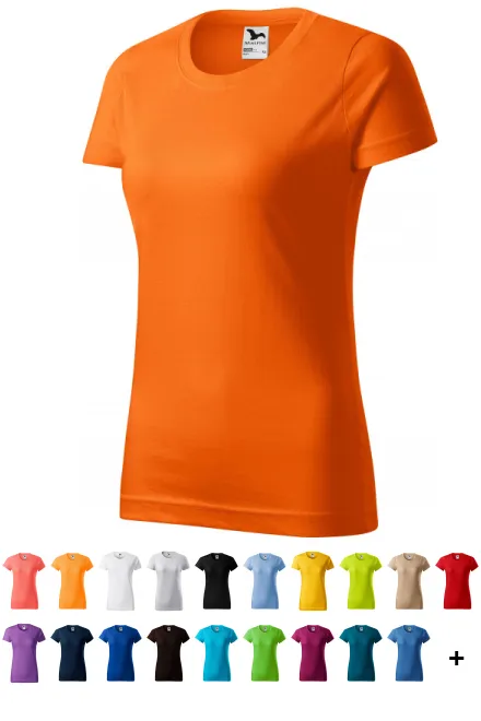Damen einfaches T-Shirt, orange