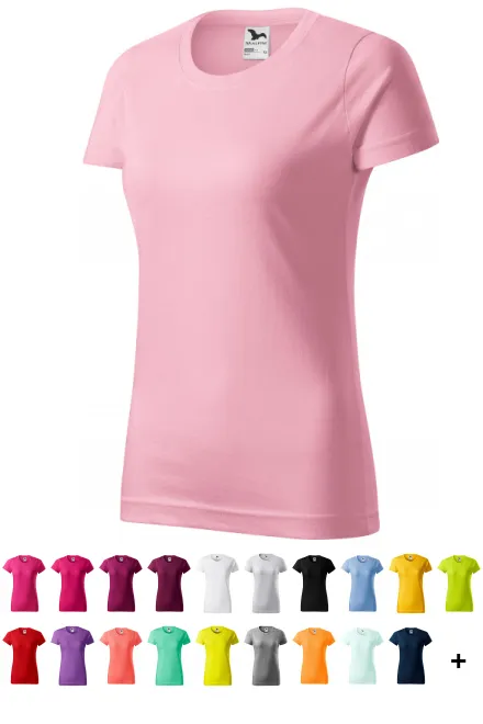 Damen einfaches T-Shirt, rosa