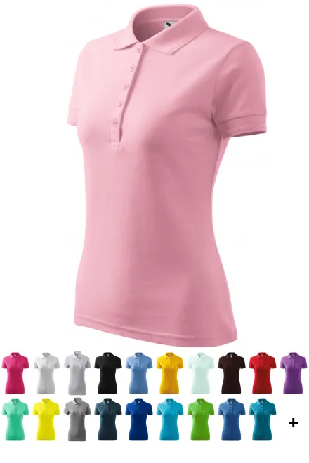 Damen elegantes Poloshirt, rosa