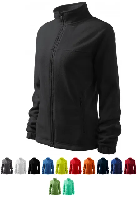 Damen Fleecejacke, Ebenholz Grau