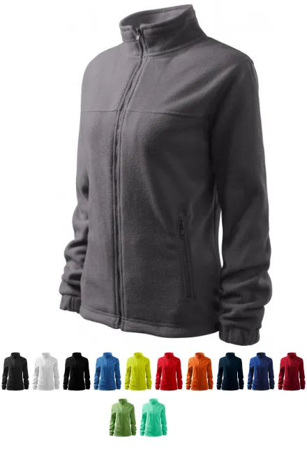 Damen Fleecejacke, stahlgrau