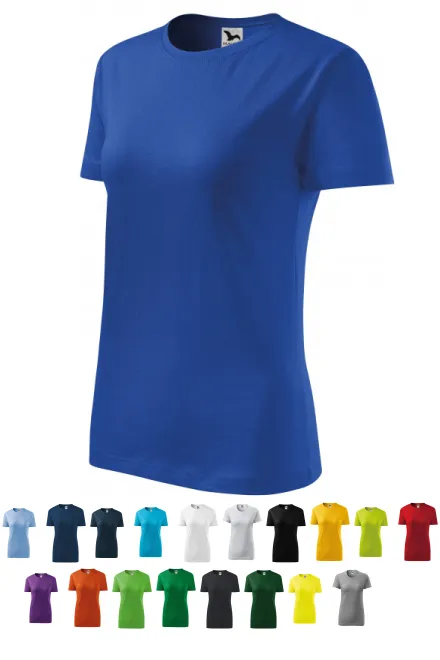 Damen klassisches T-Shirt, königsblau