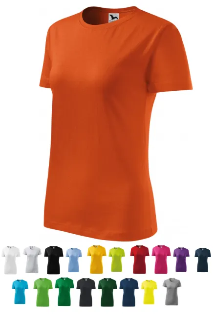 Damen klassisches T-Shirt, orange