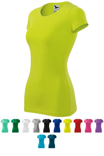 Damen Slim Fit T-Shirt, lindgrün