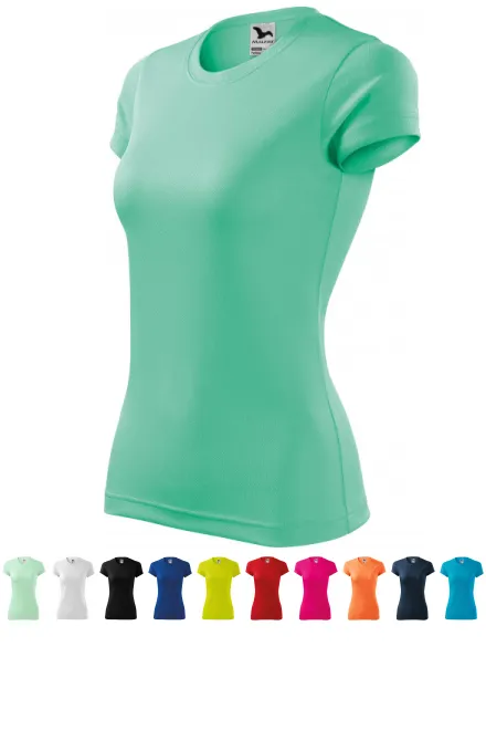 Damen Sport T-Shirt, Minze