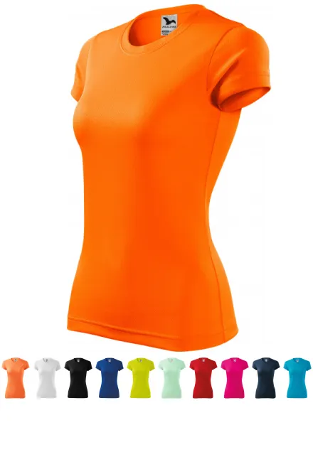 Damen Sport T-Shirt, neon orange