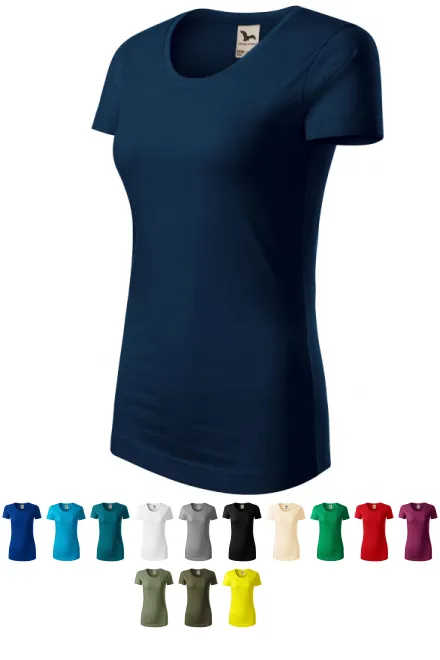 Damen T-Shirt, Bio-Baumwolle, dunkelblau