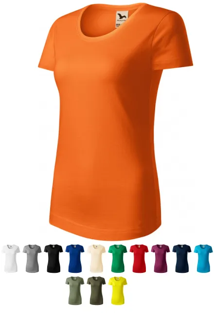 Damen T-Shirt, Bio-Baumwolle, orange