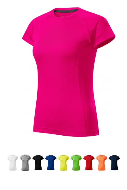 Damen-T-Shirt für den Sport, neon pink