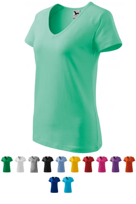 Damen T-Shirt mit Raglanärmel, Minze
