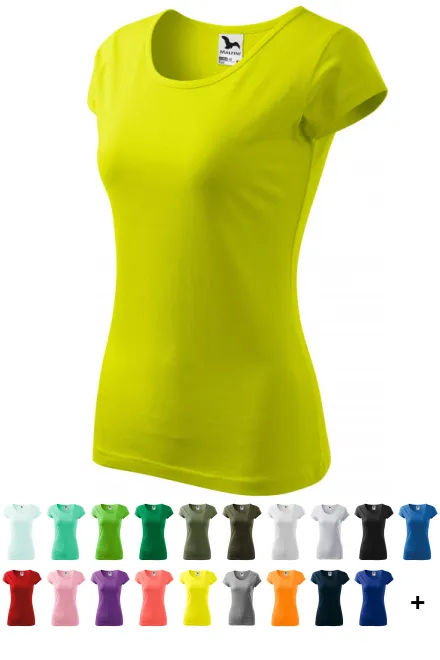 Damen T-Shirt mit sehr kurzen Ärmeln, lindgrün