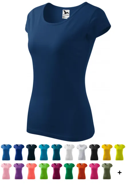 Damen T-Shirt mit sehr kurzen Ärmeln, Mitternachtsblau