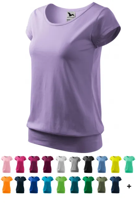 Damen trendy T-Shirt, lavendel