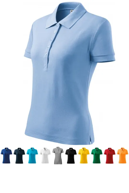 Dames poloshirt, hemelsblauw