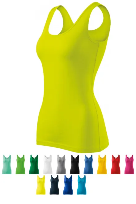 Dames singlet, limoen groen