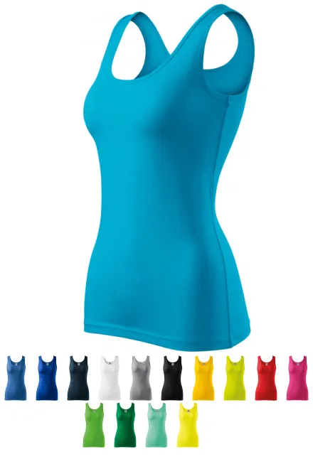 Dames singlet, turkoois