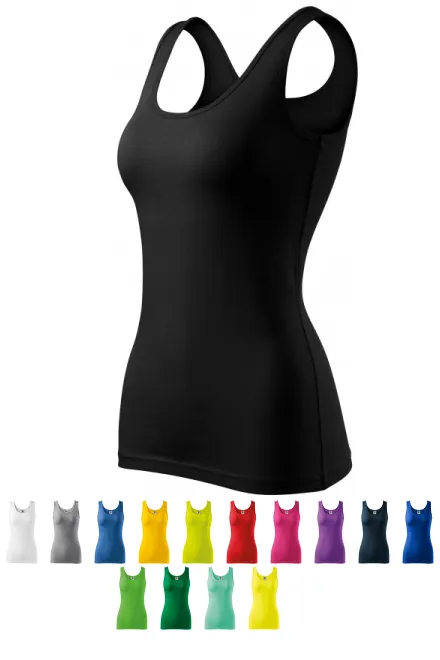 Dames singlet, zwart