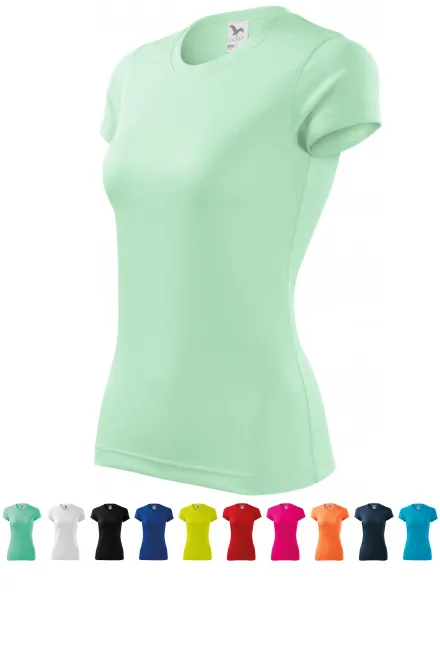 Dames sport T-shirt, lichte munt