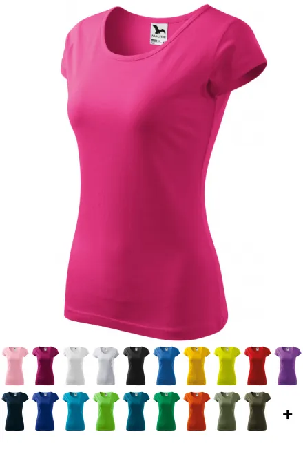 Dames T-shirt met zeer korte mouwen, purper