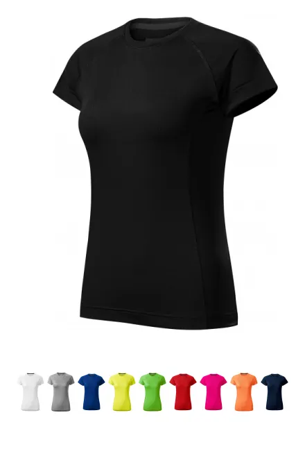 Dames T-shirt voor sport, zwart