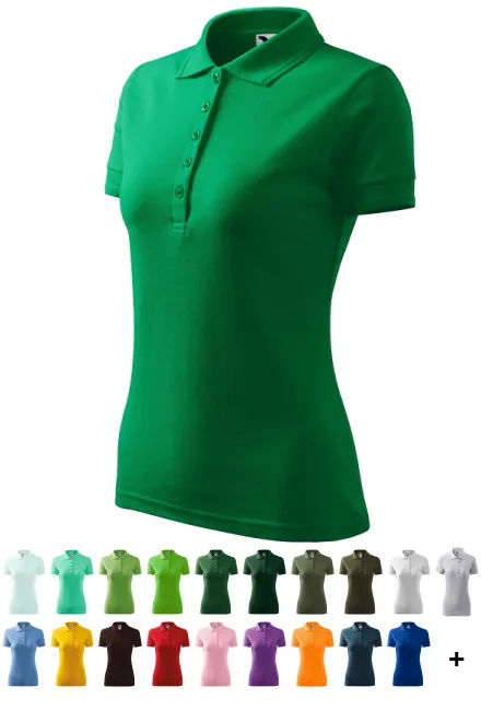 Dámská elegantní polokošile, trávově zelená