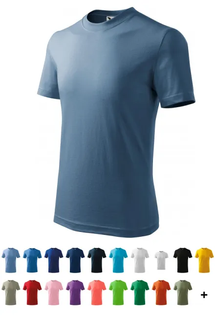 Das einfache T-Shirt der Kinder, denim