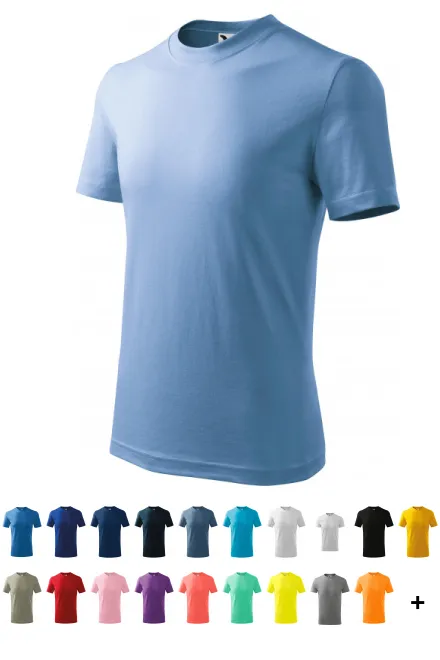 Das einfache T-Shirt der Kinder, Himmelblau