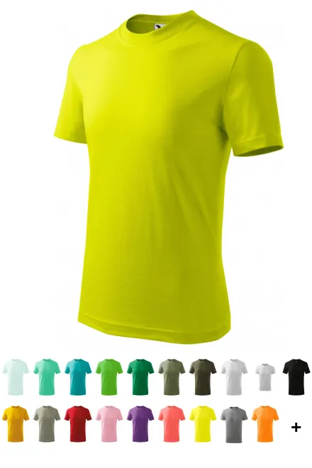 Das einfache T-Shirt der Kinder, lindgrün