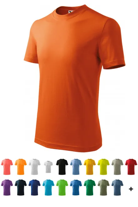 Das einfache T-Shirt der Kinder, orange