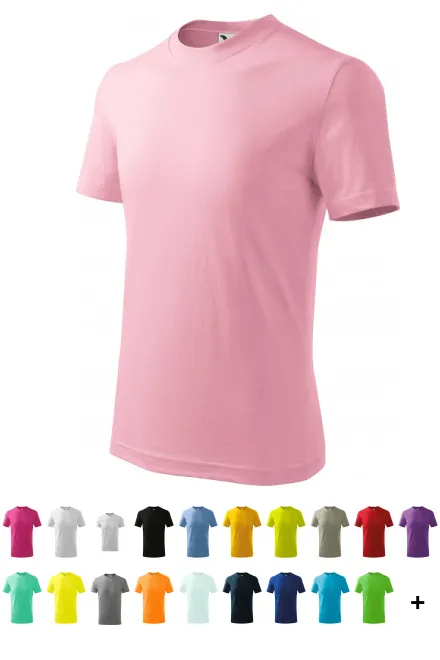 Das einfache T-Shirt der Kinder, rosa
