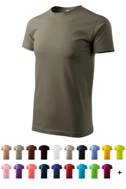 Das einfache T-Shirt der Männer, army