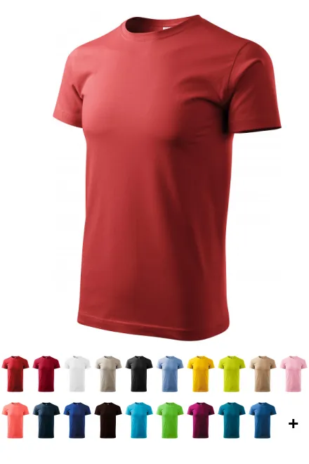 Das einfache T-Shirt der Männer, burgund