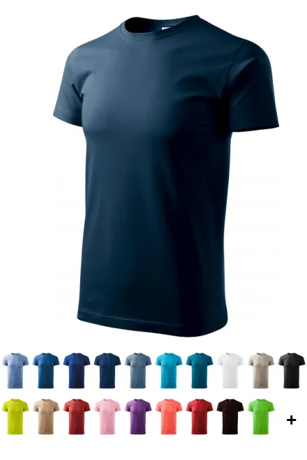 Das einfache T-Shirt der Männer, dunkelblau